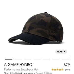 Melin A-Game Hydro Olive Camo Performance Snapback Hat Classic